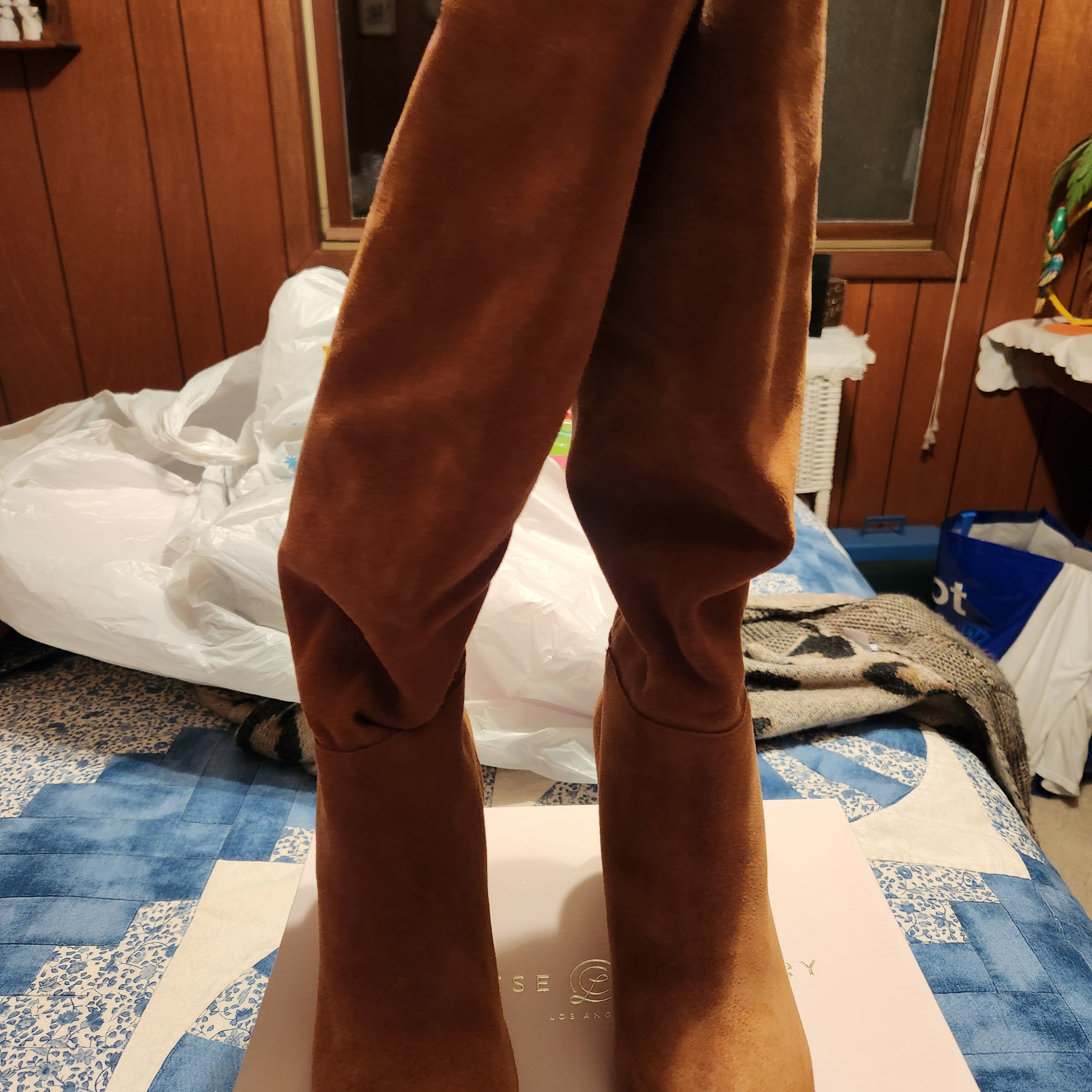Chinese Laundry Tan Over The Knee Boots